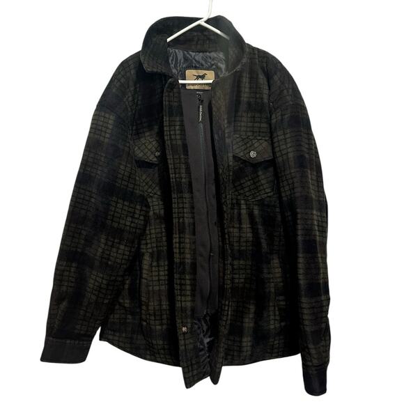 Vintage Irish Setter by Red Wing Green Plaid Hunting Full Zip Jacket Size XXL - Picture 3 of 9